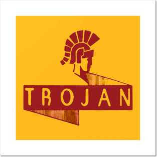 Trojan in red (Solid Graphic Version) Posters and Art